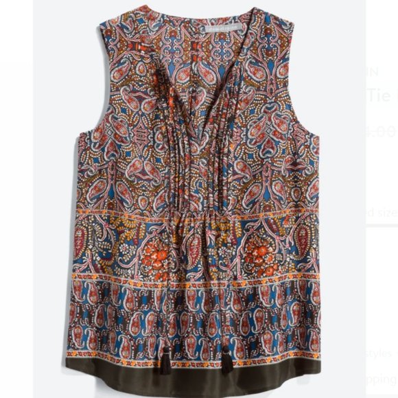 Daniel Rainn Marcelle Tie Neck Top - Picture 2 of 2